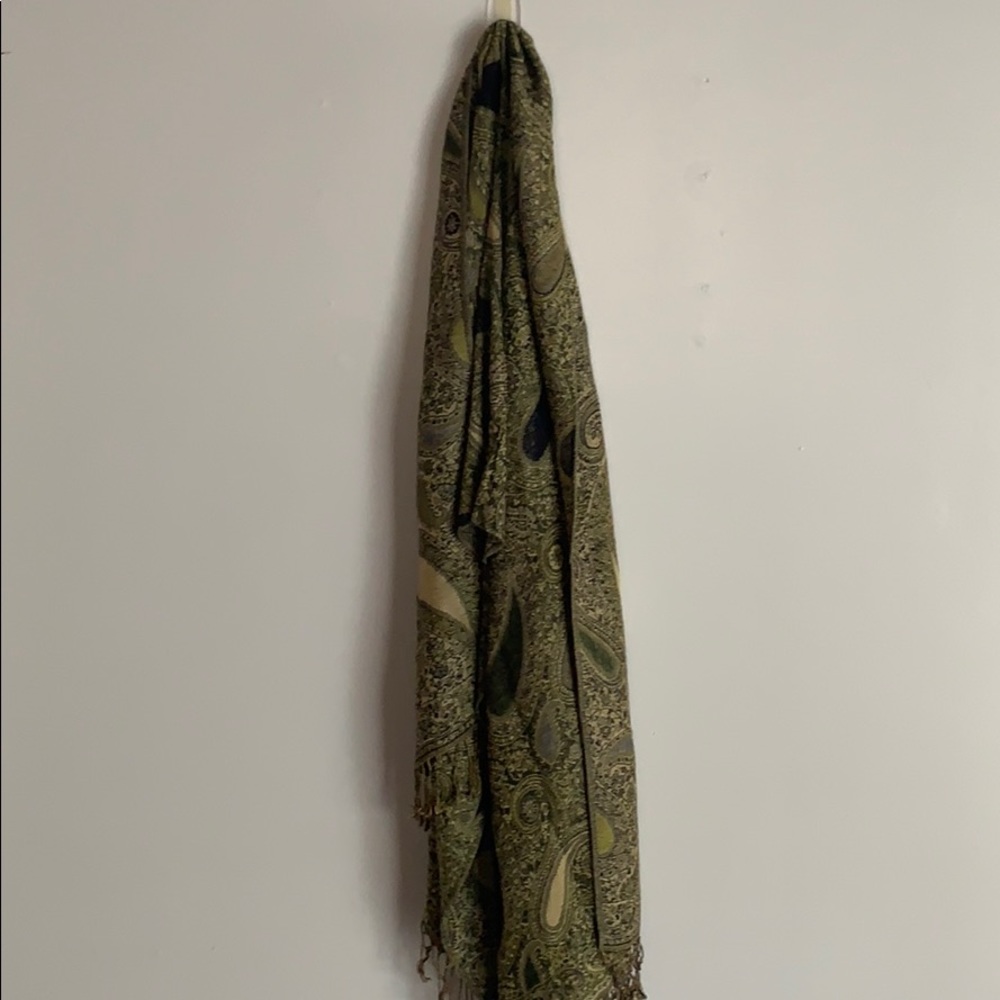 Green 100% Pashmina Scarf